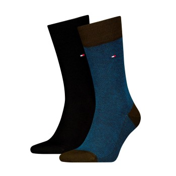 Tommy Hilfiger Strumpor 2P Men Birdeye Sock Blå/Brun Strl 39/42 Herr | apparel & accessories - clothing - underwear & socks - socks | ModeLejon