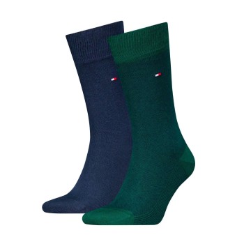 Tommy Hilfiger Strumpor 2P Men Birdeye Sock Blå/Grön Strl 43/46 Herr | apparel & accessories - clothing - underwear & socks - socks | ModeLejon