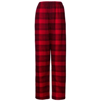 Calvin Klein Long Flannel Sleep Pant Svart/Röd bomull X-Large Dam
