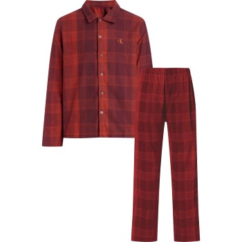 Läs mer om Calvin Klein Pure Flannel Pyjamas Röd bomull X-Large Dam