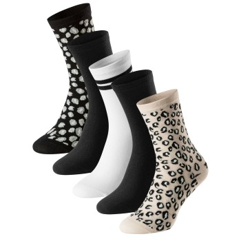 Schiesser Strumpor 5P Women Blue Bird Socks Vit/Grå Strl 35/38 Dam | apparel & accessories - clothing - underwear & socks - socks | ModeLejon