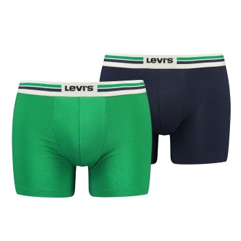 Läs mer om Levis Kalsonger 2P Men Sportswear Logo Boxer Brief Blå/Grön bomull X-Large Herr