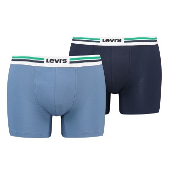 Läs mer om Levis Kalsonger 2P Men Sportswear Logo Boxer Brief Marin/Blå bomull Medium Herr