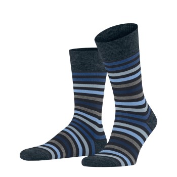 Läs mer om Falke Strumpor Stripe Socks Marin/Blå Strl 39/42 Herr