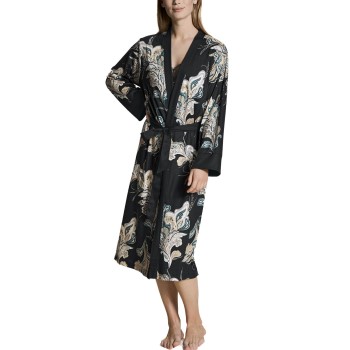 Läs mer om Calida Favourite Seduction Kimono Svart blommig XX-Small Dam