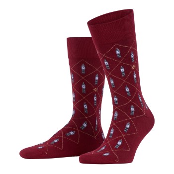 Läs mer om Burlington Strumpor Big Ben Socks Röd Mönstrad Strl 40/46 Herr