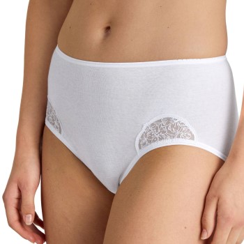 Läs mer om Calida Trosor Cotton Desire Midi Brief Vit bomull X-Small Dam