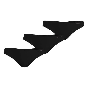 Calvin Klein Trosor 3P Invisible Thong Panties Svart XX-Large Dam