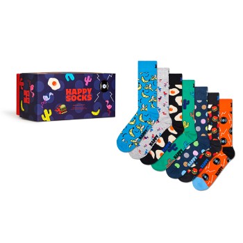 Läs mer om Happy socks Strumpor 7P Seven Days Socks Gift Set Flerfärgad bomull Strl 36/40