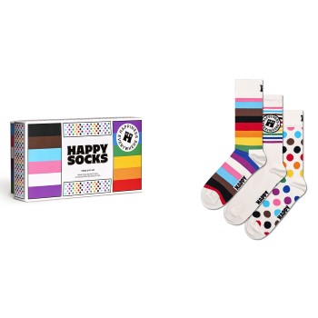 Läs mer om Happy socks Strumpor 3P Mix Pride Gift Set Flerfärgad bomull Strl 41/46