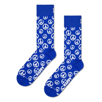 Läs mer om Happy socks Strumpor Peace Sock Blå bomull Strl 41/46