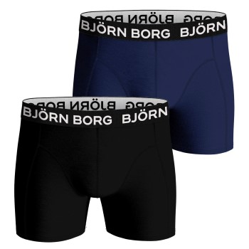 Läs mer om Bjorn Borg Bamboo Cotton Blend Boxer Kalsonger 2P Svart/Blå XX-Large Herr