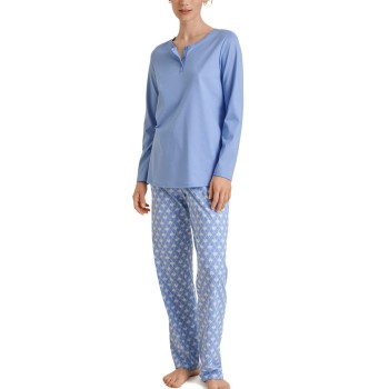 Läs mer om Calida Shell Nights Pyjamas Ljusblå bomull X-Small Dam