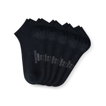 Schiesser Strumpor 5P Women Sneaker Socks Svart Strl 35/38 Dam | apparel & accessories - clothing - underwear & socks - socks | ModeLejon