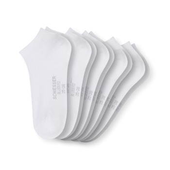 Schiesser Strumpor 5P Women Sneaker Socks Vit Strl 35/38 Dam | apparel & accessories - clothing - underwear & socks - socks | ModeLejon