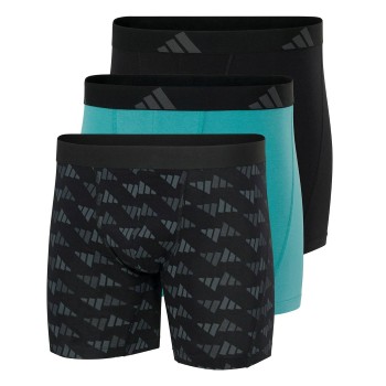adidas Kalsonger 3P Active Flex Cotton Boxer Brief Svart/Grå bomull XX-Large Herr | apparel & accessories - clothing - underwear & socks - underwear | ModeLejon