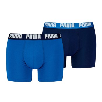 Puma Kalsonger 2P Men Everyday Basic Boxer Svart/Blå bomull Small Herr | apparel & accessories - clothing - underwear & socks - underwear | ModeLejon