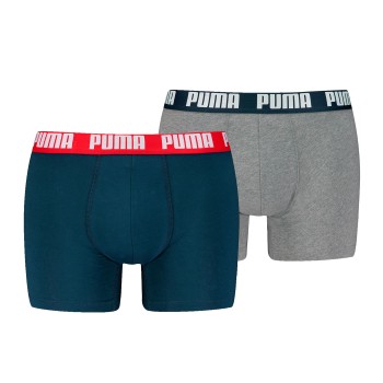 Puma Kalsonger 2P Men Everyday Basic Boxer Marin/Grå bomull Large Herr | apparel & accessories - clothing - underwear & socks - underwear | ModeLejon