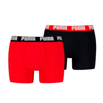 Puma Kalsonger 2P Men Everyday Basic Boxer Röd/svart bomull X-Large Herr | apparel & accessories - clothing - underwear & socks - underwear | ModeLejon