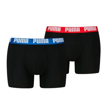 Puma Kalsonger 2P Men Everyday Basic Boxer Svart/Röd bomull X-Large Herr | apparel & accessories - clothing - underwear & socks - underwear | ModeLejon