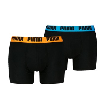 Puma Kalsonger 2P Men Everyday Basic Boxer Svart/Orange bomull XX-Large Herr | apparel & accessories - clothing - underwear & socks - underwear | ModeLejon