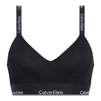 Läs mer om Calvin Klein BH Modern Lace Lightly Lined Bralette Svart polyamid Large Dam