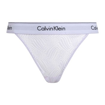 Läs mer om Calvin Klein Trosor Modern Lace Thong Ljuslila polyamid Large Dam
