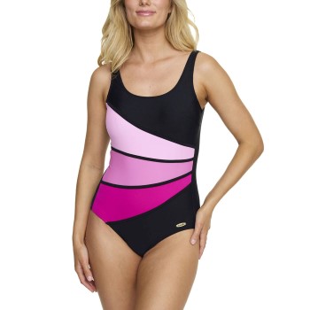 Damella Laura Chlorine Resistant Swimsuit Svart/Rosa 40 Dam