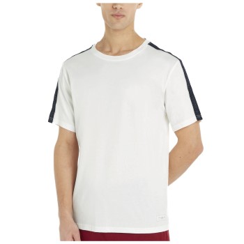 Tommy Hilfiger Established Stripe Sleeve T Shirt Vit/Marin bomull Medium Herr