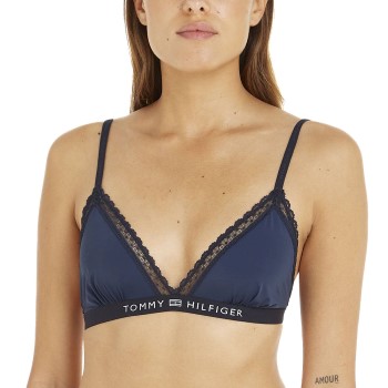 Tommy Hilfiger BH Lace Unlined Triangle Bra Marin X-Small Dam