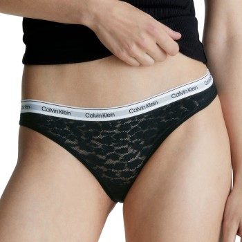 Läs mer om Calvin Klein Trosor Lace Bikini Brief Svart polyamid Medium Dam