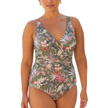 Läs mer om Trofe Tropical Maderia Swimsuit Grön Mönstrad 46 Dam