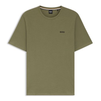 BOSS Waffle T Shirt Ljusgrön X-Large Herr | apparel & accessories - clothing - shirts & tops | ModeLejon