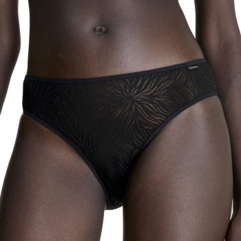 Läs mer om Calvin Klein Trosor Sheer Marquisette Lace Bikini Briefs Svart polyamid X-Large Dam