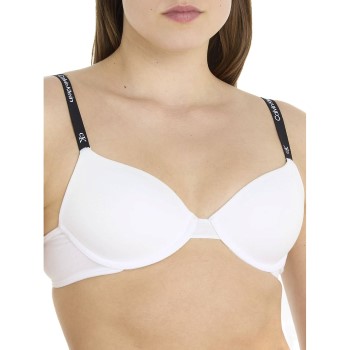 Läs mer om Calvin Klein BH CK96 T-Shirt Bra Vit bomull F 80 Dam