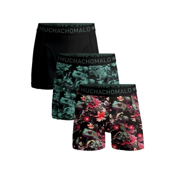 Läs mer om Muchachomalo Kalsonger 3P Cotton Stretch Boxer Röd/Grön bomull Medium Herr