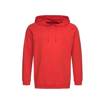 Läs mer om Stedman Hooded Sweatshirt Unisex Röd bomull Large