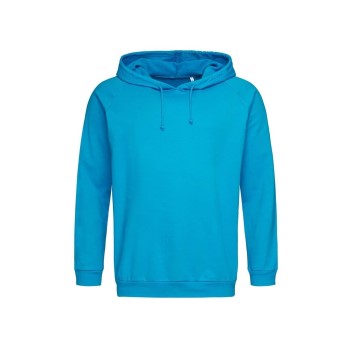 Läs mer om Stedman Hooded Sweatshirt Unisex Blå bomull Small