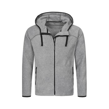Läs mer om Stedman Power Fleece Jacket For Men Grå polyester XX-Large Herr