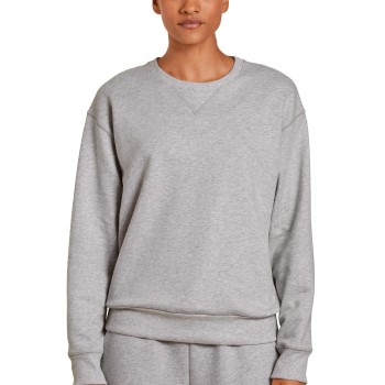 Läs mer om Calida Calida Circular Lounge Sweatshirt Gråmelerad bomull Small Dam