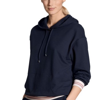 Läs mer om Calida Calida Favourites Lounge Hoodie Mörkblå bomull Small Dam