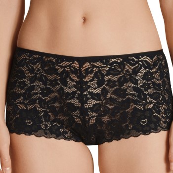 Läs mer om Calida Trosor Natural Comfort Lace Hipster Panty Svart polyamid Small Dam