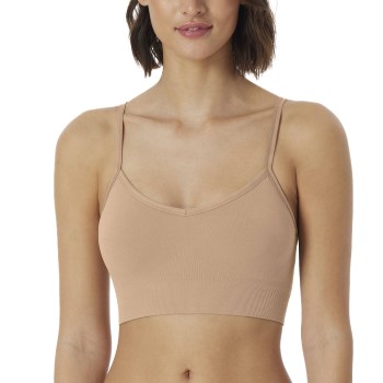 Schiesser BH Bustier Removable Pads Top Beige polyamid Large Dam | apparel & accessories - clothing - underwear & socks - bras | ModeLejon