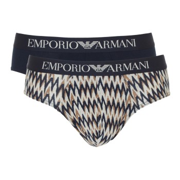 2-Pack Armani Cotton Stretch Print Briefs