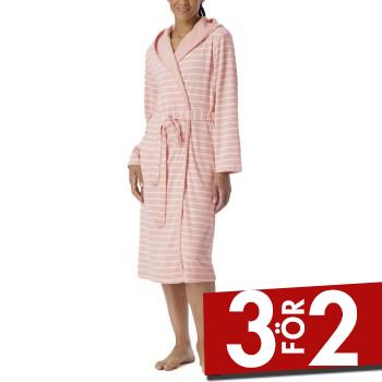 Läs mer om Schiesser Women Terry Bathrobe Ljusrosa X-Large Dam