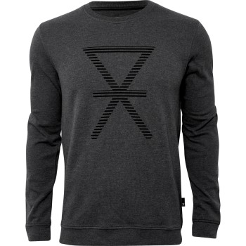 Läs mer om JBS of Denmark Sweatshirt With Print Mörkgrå X-Large Herr