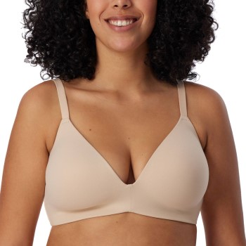 Läs mer om Schiesser BH Invisible Soft Bra With Underwired Bra Beige C 75 Dam