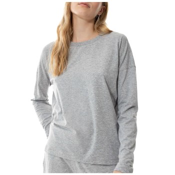 Läs mer om Mey Yona Long-sleeve T-shirt Grå Medium Dam