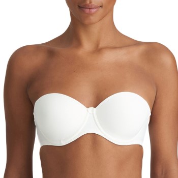 Läs mer om Marie Jo BH Tom Padded Strapless Bra Benvit D 70 Dam