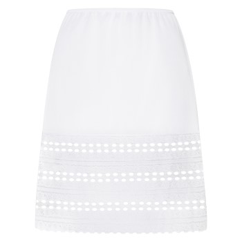 Läs mer om Naturana Lace Half Slip Vit polyamid 46 Dam